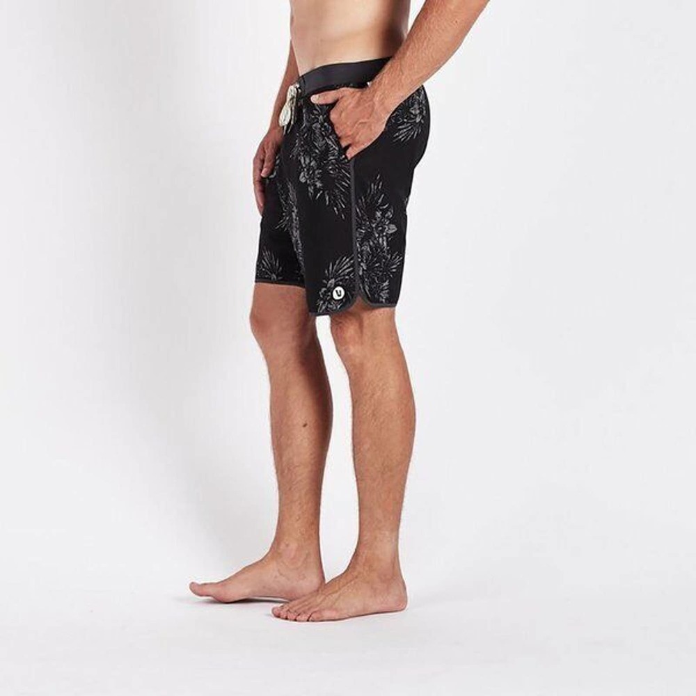 Vuori Cruise BoardShort Black Vintage Floral Gray Men's Board Shorts 32 H14054 - Picture 5 of 13